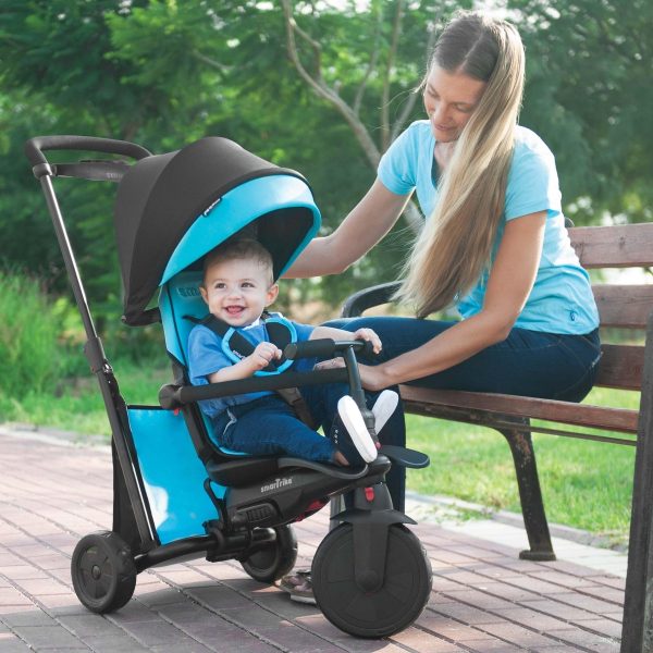 6-in-1 Folding Trike 500 Driewieler met opbergvak - grijs/blauw - Afbeelding 4