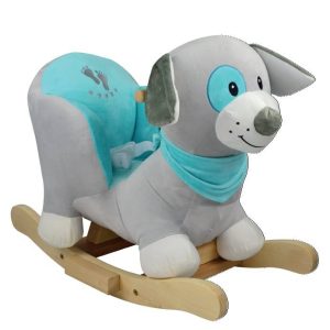 Rocking Dog grijs/blauw
