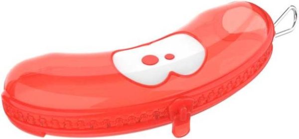 Fruit Friends Bananendoos NEON - Coral Transparant