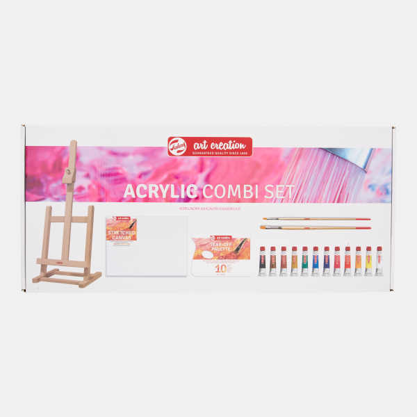 ArtCreation Combiset Acrylverf 12x12ml + accessoires - Afbeelding 4