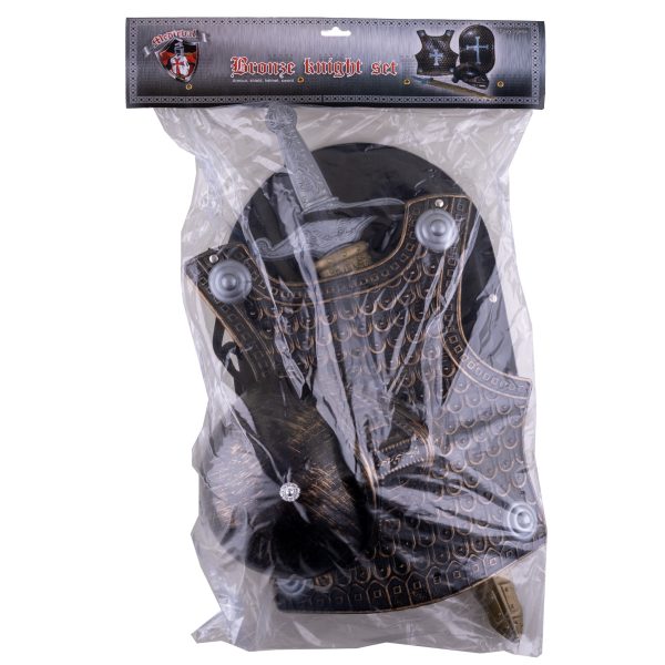 Ridderset brons - 4-delig (helm, borstschild, zwaard, schild) - Afbeelding 2