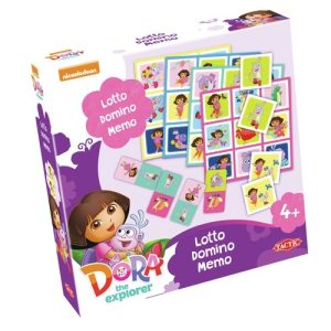 Dora – 3-in-1 spellen (memo/lotto/domino)