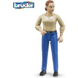Vrouw met blauwe jeans