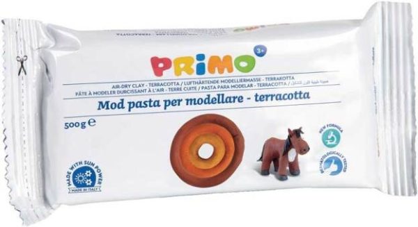Primo Boetseerklei 500gr (luchthardend) - terracotta