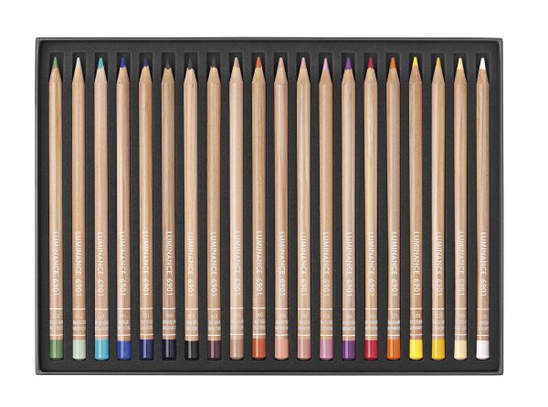 Caran d'Ache Kleurpotloden Luminance 6901 Portrait - 20stuks in karton etui - Afbeelding 2