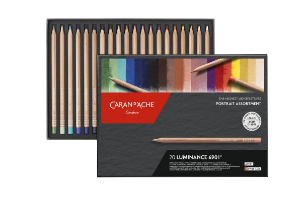 Caran d'Ache Kleurpotloden Luminance 6901 Portrait - 20stuks in karton etui - Afbeelding 3