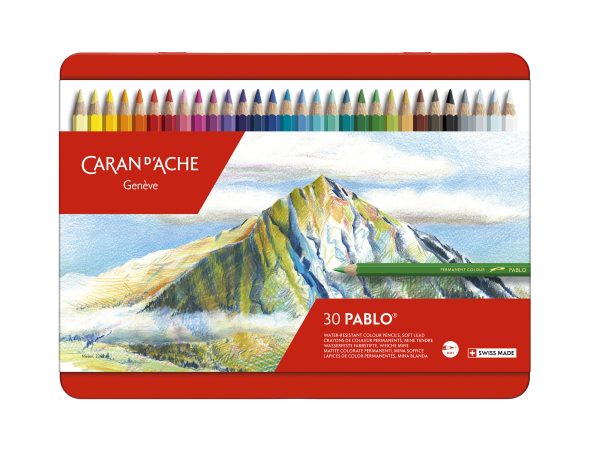 Caran d'Ache Kleurpotloden Pablo - 30stuks in metalen doos