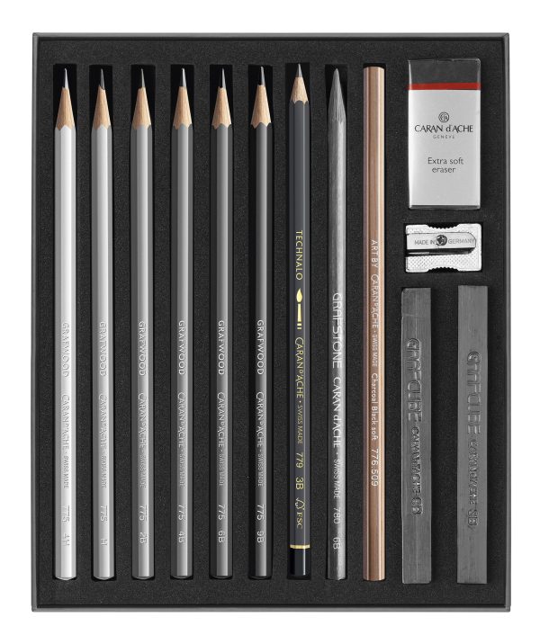Caran d'Ache Art by Light & Shade Set - 15stuks in karton etui