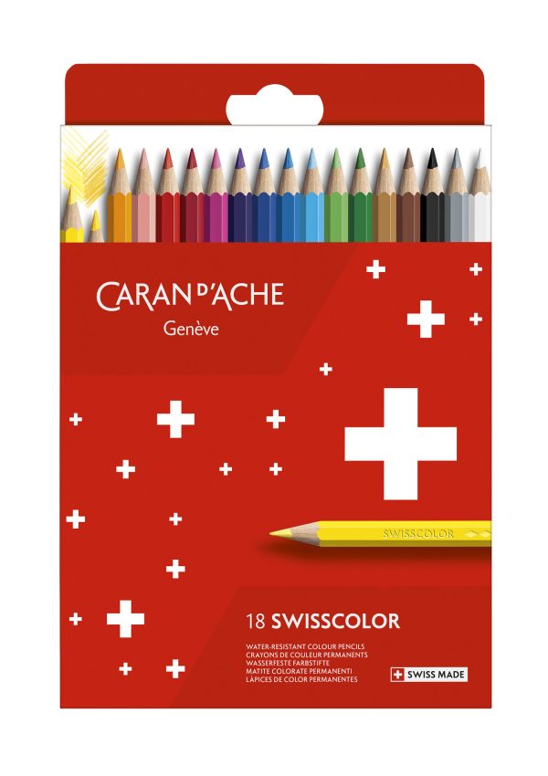 Caran d'Ache Kleurpotlood Swisscolor - 18stuks in karton etui