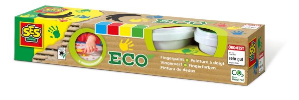 SES Creative Eco vingerverf 4 kleuren