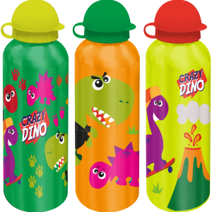 Crazy Dino – Drinkbeker Aluminium 500ml – 1 exemplaar