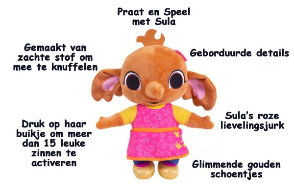 Sula - Pratende knuffel - 25cm - Afbeelding 5