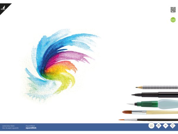 Aquarelpapier A2 (420x594mm) 300gr/12vel - roomwit