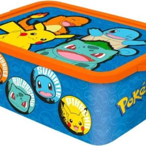 Opbergbox 13L met deksel en clipsluiting – Pokémon
