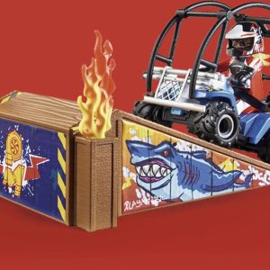 PM Stuntshow Starterpack – Quad met vuurhelling 70820