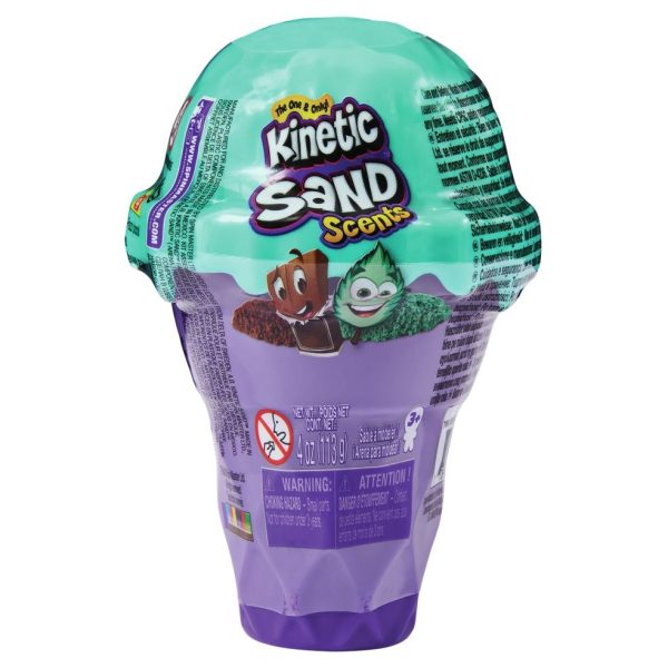 Kinetic Sand - Ice Cream Container (113gr) - roze OF groen - Afbeelding 2