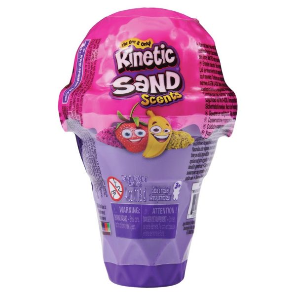 Kinetic Sand - Ice Cream Container (113gr) - roze OF groen - Afbeelding 3