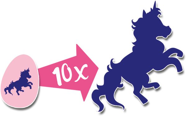 SES Creative Explore - Groeiende unicorns (2 surprise eieren) - Afbeelding 4