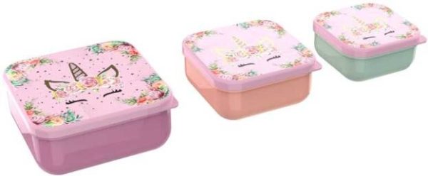 Lunch Buddies - Snackbox 3-in-1 UNICORN FLOWER