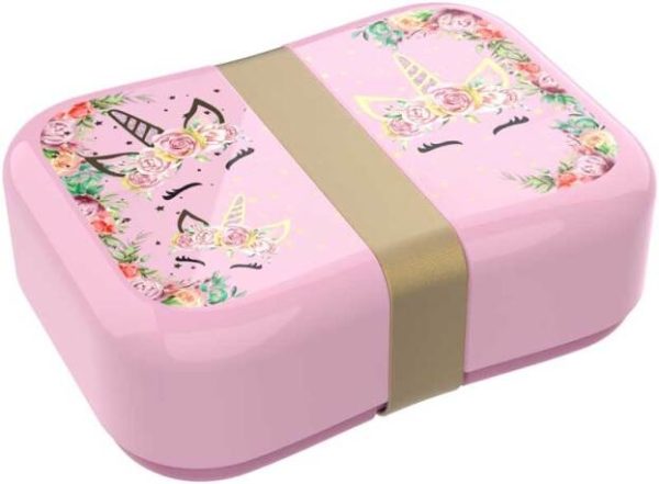 Lunch Buddies - Brooddoos STRAP UNICORN FLOWER 185x185x68mm