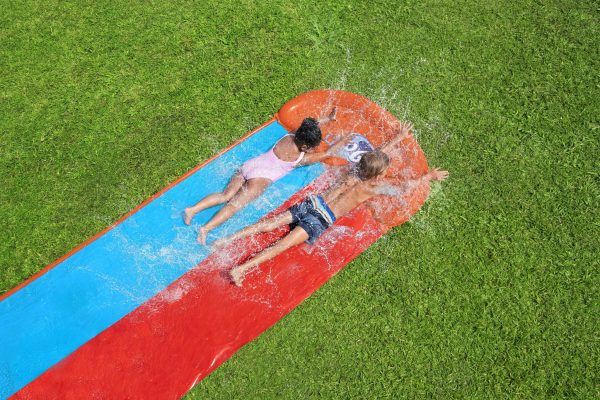 H2OGO! Tsunami Splash Ramp - Waterglijbaan double (488cm) - Afbeelding 6