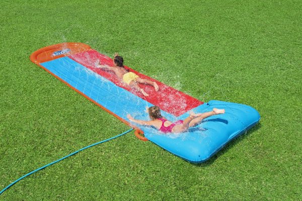 H2OGO! Tsunami Splash Ramp - Waterglijbaan double (488cm) - Afbeelding 7