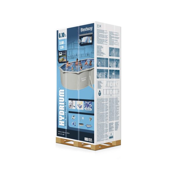 Bestway Hydrium Oval Pool Set 610x360x120cm + zandfilter - Afbeelding 8