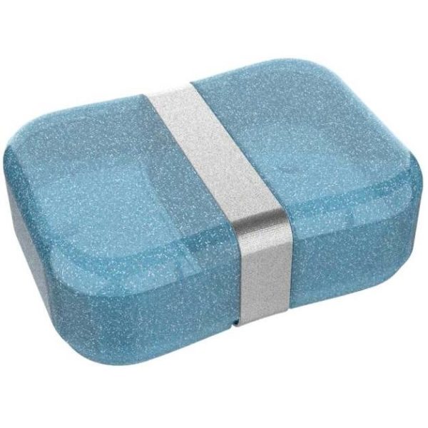 Lunch Buddies - Brooddoos "Glitter" - STRAP BLAUW