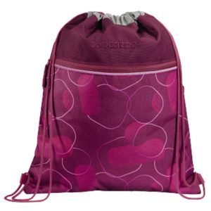 Gymtas Coocazoo reflecterend met ritszak (voorzijde) – Berry Bubbles