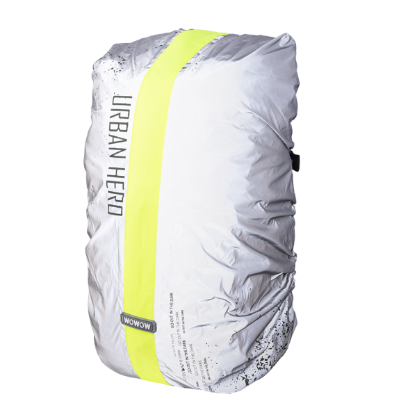 WOWOW Bag Cover Urban Hero Full Reflective 35L - Silver/yellow