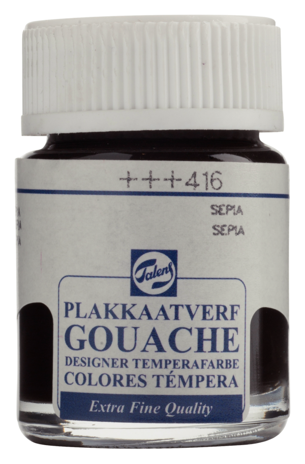 Talens Plakkaatverf Extra Fijn 16ml - Sepia