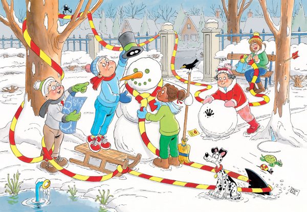 Jan van Haasteren Junior 10 - De Sneeuwpop (150stuks) - Afbeelding 2