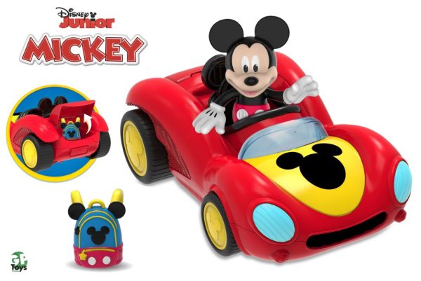 Disney Junior Mickey Mouse - Voertuig met actiefiguur 7,5cm - 1 exemplaar - Afbeelding 2
