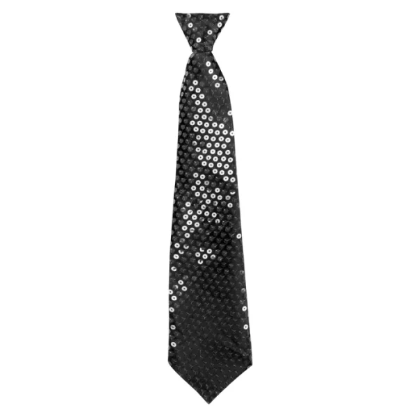 Stropdas Spangles - 40cm - goud OF zilver OF zwart - Afbeelding 3