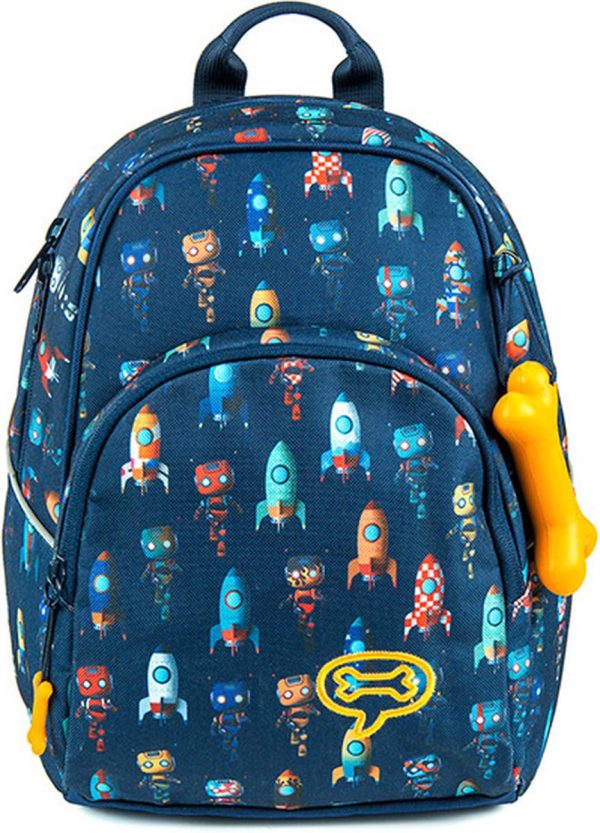 Stones and Bones Rugzak Laurel 2.0 - SPACE INVADERS indigo - Afbeelding 3