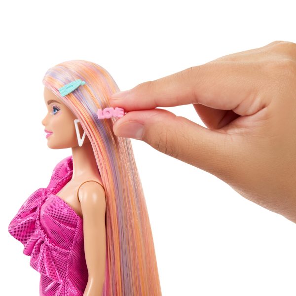 Barbie Fabulous - Totally Hair - Roze - Afbeelding 4