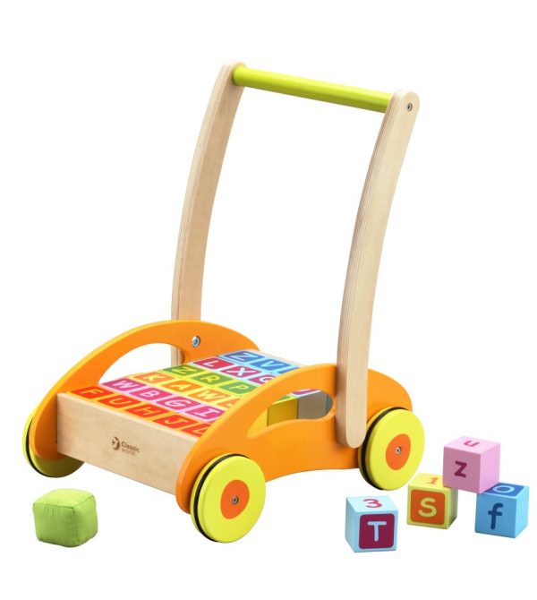 Loopwagen met houten blokken - Afbeelding 3
