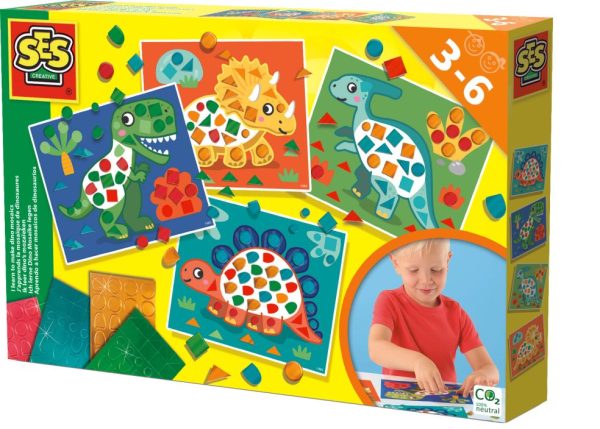 SES Creative - Ik leer dino's mozaïeken