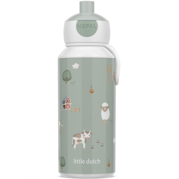 Drinkfles campus pop-up 400ml Little Dutch - Little Farm