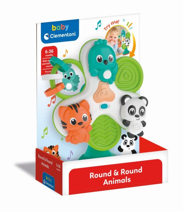 Baby Clementoni - Round & Round Animals High Chair Toy