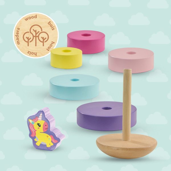SES - Houten stapeltoren unicorn - Afbeelding 3