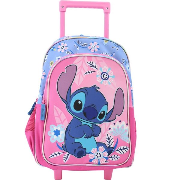 Stitch Trolley Rugtas 3 comp + zijzakken "Pink"