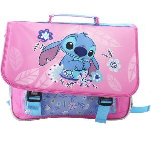 Stitch – Schooltas 38cm 2 comp + voorzakje 31,5x 41x15cm – “Pink Dreams”