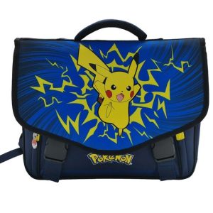 Pokemon Schooltas 38cm 2comp + voorzakjen 40x41x16cm