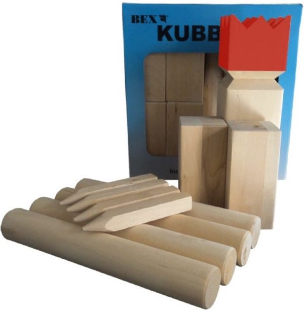 Kubb Semi Pro Rode Koning - Berkenhout - Afbeelding 2