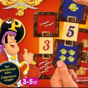 Piet Piraat 1-2-3 domino spel