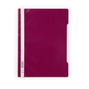 Bestekmap PP/A4 met transparante voorkant – fuchsia