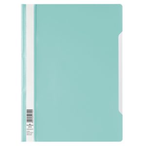 Bestekmap PP/A4 met transparante voorkant – turquoise