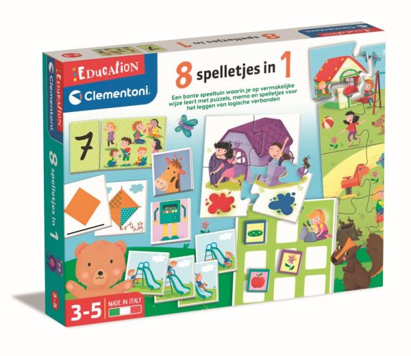 Education Clementoni - 8 Spelletjes in 1 (3-6jaar)