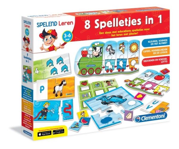Education Clementoni - 8 Spelletjes in 1 (3-6jaar) - Afbeelding 6